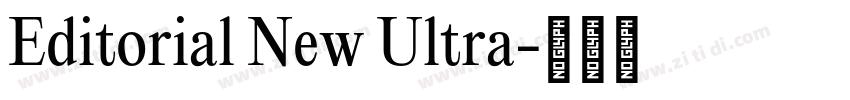 Editorial New Ultra字体转换